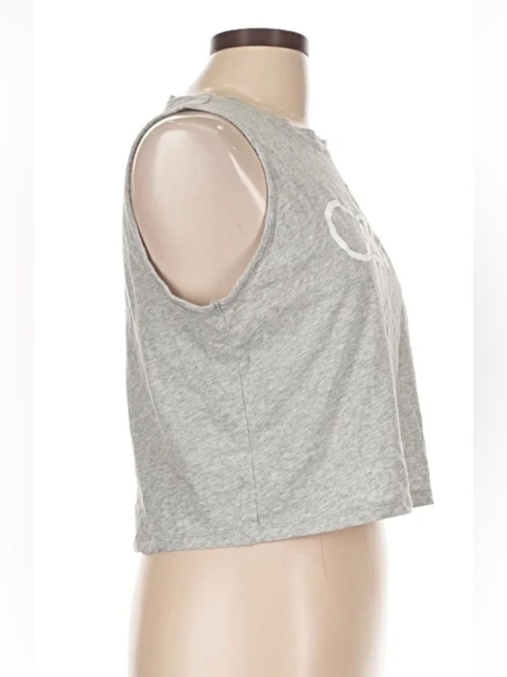 Calvin Klein Performance Grey Cropped Logo Tank - Picture 3 of 5